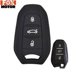 For Peugeot 208 308 508 3008 5008 For Citroen C4 Picasso DS3 DS4 DS5 DS6 Silicone Remote Key Case Fob Shell Cover 3 Button 2024 - buy cheap
