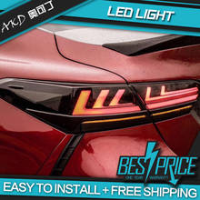 4pcs AKD Car Styling for 2018 Camry Taillights Camry LED Tail light Lamp Rear Lamp DRL+Dynamic Turn Signal+Brake+Reverse 2024 - buy cheap