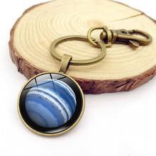 WG 1pc Vintage Solar System Planet Pendant Keychain Time Gem&stone Keychain keyring Key Holder for Women Car Bags Accessories 2024 - buy cheap