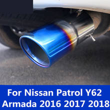 For Nissan Patrol Y62 Armada 2016 2017 2018 Car Auto Exhaust Muffler Tip Pipe Chrome Trim Modified Car Rear Tail Throat Liner 2024 - buy cheap