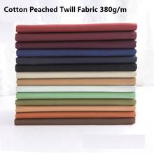 Solid Cotton Peached Twill Fabric For Sewing Pants Dress Blazer Coat DIY Garment Carbon Brushed Cotton Drill Tissus 380g/m Telas 2024 - buy cheap