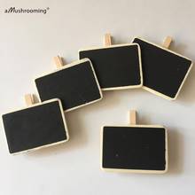 MINI WOODEN SMALL RECTANGLE BLACK CHALKBOARD CHALK WEDDING PARTY BABY SHOWER BIRTHDAY PARTY FOOD LABEL 2024 - buy cheap