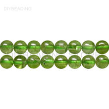 Abalorios de joyería con peridoto Natural, piedras semipreciosas de 2mm, 3mm y 4mm, Cuentas pequeñas Lisa redonda para fabricación de pulseras 2024 - compra barato