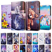 Cartoon Leather Flip Case For Samsung Galaxy A40 Case Soft Silicone Wallet Stand Flip Phone Case For Samsung A40 A 40 Coque 2024 - buy cheap