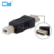 USB 2,0 A Тип мама к USB B Тип папа USB-B принтер сканер адаптер Черный 2024 - купить недорого