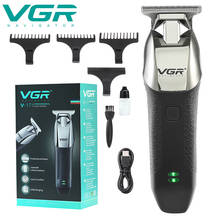 Máquina de cortar cabelo vg profissional, com embalagem original, lâmina, máquina de cortar cabelo para barbeiro 2024 - compre barato