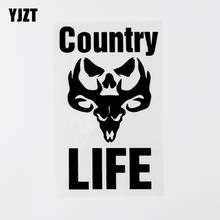 YJZT 10.6CM×17.4CM Country Life Graphical Car Sticker Decal Black/Silver Vinyl 8C-0714 2024 - buy cheap