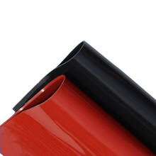 Лист силиконовой резины 1 мм/1,5 мм/2 мм, красный/черный, X мм, черный силиконовый лист, матовая резина, силиконовая пленка для термостойкости 2024 - купить недорого