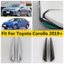 Accesorios exteriores de fibra de carbono cromado ABS para Toyota Corolla E210 2019-2021, luces antiniebla delanteras, lámpara, cubierta de cejas para párpados, embellecedor 2024 - compra barato