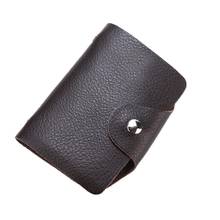 Slim leather multi-card-bit pack bag men Wallet Creadit Card Holder bank cardholder leather cow pickup package bus card holder 2024 - buy cheap