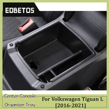 Caja de apoyabrazos Tiguan L para 2016-2018 2019 Tiguan mk2 V W apoyabrazos Centro caja de almacenamiento contenedor guante organizador caja cubierta de cerradura de puerta 2024 - compra barato