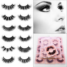 NEW 1Pair Eyelashes Natural False Eyelashes Fake Lashes Long Makeup 3D Mink Lashes Extension Eyelash Mink Eyelashes Beauty 2024 - buy cheap