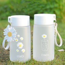 500Ml Cute Daisy Flower Plastic Water Bottle Creative Clear Water Bottle with Portable Rope Travel Tea Cup Kids Drinking Kettle 2024 - buy cheap
