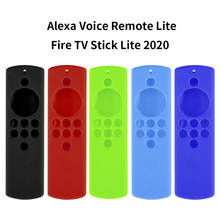 Funda protectora para mando a distancia Alexa Fire TV Stick Lite, funda portátil de silicona antipolvo, accesorios para mando a distancia 2024 - compra barato