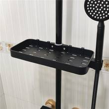 Bathroom Shampoo Storage Tray Lifting Rod No Drilling Rectangle Shower Shelf Kitchen Storage Rack Mess Shower Organizer 2024 - buy cheap