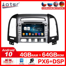 Radio con GPS para coche, 10,0 reproductor Multimedia con Android, 2 din, PX6, pantalla IPS, audio estéreo, navi, para Hyundai Santa Fe 2006-2011 2024 - compra barato