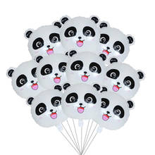 Globos de aluminio con forma de Panda para decoración de fiesta de bebé, Globos de aluminio con cabeza de Animal, ramo de bolas para fiesta de cumpleaños, suministros, 10 Uds. 2024 - compra barato