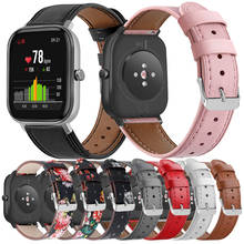 Correa De Cuero Para Huami Amazfit Bip S Lite, Correa Para Amazfit GTS, GTS 2 GTR De 42mm 2024 - compra barato