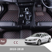 Rhd-tapete de couro para carro com carpete automotivo, para cc 2010, 2011, 2012, 2013, 2014, 2015, 2016, interior do automóvel, para volkswagen vw 2024 - compre barato