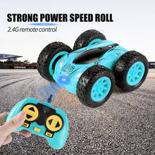 Rc Car 2.4g Drift Stunt Double-sided Bounce Stunt Car Rock Crawler Roll Car 360 Degree Flip Kids Robot Remote Control Cars Toys 2024 - buy cheap