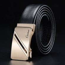 Cinturón de cuero genuino Ciartuar para hombre cinturón informal de alta calidad para hombre cintura de lujo diseñador cinturón dorado Ceinture para hombre regalo 2024 - compra barato