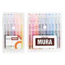 6/12 Colors Gel Pen Ballpoint 0.5mm Ink Plastic Neutral Maker Pens Writing Stationery School Office Supply 2024 - buy cheap