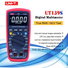 Multímetro Digital UNI-T UT139S True RMS, función/prueba de temperatura, pantalla EBTN LPF (filtro de paso bajo)/LoZ (entrada de baja impedancia) 2024 - compra barato