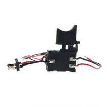 Taladro eléctrico a prueba de polvo, Control de velocidad, botón disparador, interruptor DC 7,2-24V H7ED