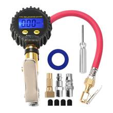 Digital Tire Inflator Pressure Gauge 200PSI LCD Display Air Compressor Pump Quick Connect For Car Motorcycle Q1JA 2024 - buy cheap