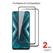 Protector de pantalla de vidrio templado para Realme X3/X3, SuperZoom, cobertura completa, película protectora, dureza 2.5D 9H 2024 - compra barato