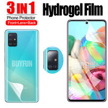 3-in-1 Hydrogel Film For Samsung A51 Screen Protector Camera Protective Glass For Samsung Galaxy a71 a51 a31 a21 a21s samsang 2024 - buy cheap