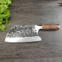 Xyj faca de forjamento de aço de alto carbono, faca de corte de peixe, faca de açougueiro, facas de cutelo chinês, razuo, faca afiada de chef para cortar 2024 - compre barato