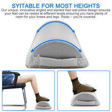 Portable Foot Rest Pillow Cushion Air Travel Office Home Leg Up Footrest Pillow Relaxing Feet Tool 2024 - buy cheap