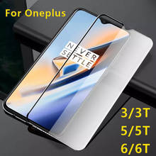 Capa de vidro temperado para oneplus 6 t, original, 5t, 3t, 3, 5, 6 t, protetor de tela, t6, t5, película protetora, oneplus6, plus6 2024 - compre barato