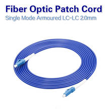 Single Mode  Armoured LC-LC Fiber Optic Patch Cord Jumper SM Optical Cable 2.0mm Fibra Optica FTTH 10PCS/Lot Free shipping 2024 - buy cheap