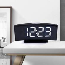 Digital LED Big-Screen Temperature Display USB Snooze Home Desk Alarm Clock  LED Display  Setting Function Alarm Clock For Home 2024 - buy cheap