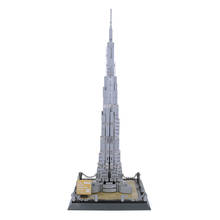 WANGE Worlds Tallest Architecture The Burj Khalifa Tower of Dubai Small Building Blocks DIY Model Bricks Kits for kids toys 2024 - buy cheap