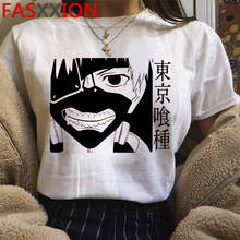 Токийский Гуль, футболка, женская уличная одежда, белая футболка в японском стиле Харадзюку, милый повседневный летний топ, кавайная уличная одежда 2024 - купить недорого