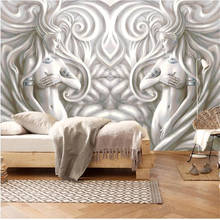 Milofi European relief beauty sculpture modern fashion 3D TV background wall painting 2024 - buy cheap