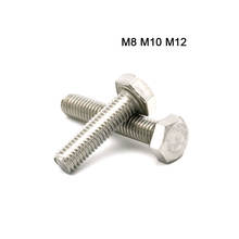 M8 /M10 /M12 Stainless Steel Hexagonal Screws Outside Hex Bolts DIN933 Screws for Electric Machine Equipment High Quality 2024 - buy cheap