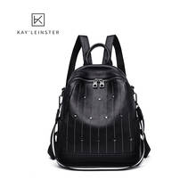 Luxury Genuine Leather Women Backpack Famous Brand Female Crossbody Bags Women Shoulder Bag Fashion Lady Travel Backpack mochila 2024 - buy cheap