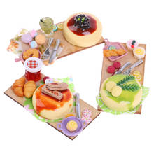 Casa de muñecas de simulación de tarta de queso, juguetes de cocina, comida en miniatura, 1/12 2024 - compra barato