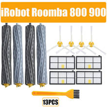 Kit de peças de reposição para irobot roomba, conjunto de acessórios para troca de escovas com filtros hepa, para irobot 980, 990, 900, 896, 886, 870, 865, 866, 800 2024 - compre barato