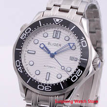 Bliger 41mm Automatic Mechanical Mens Watch Sapphire Crystal Luminous Waterproof Calendar Clock Wristwatch Men 2024 - buy cheap