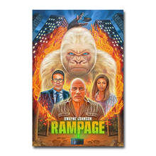 Ddong Johnson Film Rampage película seda póster pared pegatina decoración regalo 2024 - compra barato