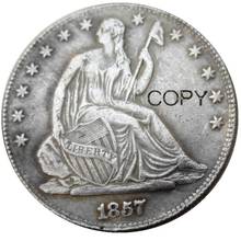 США 1856-1864S свобода сидя половина доллара посеребренные копировальные монеты 2024 - купить недорого