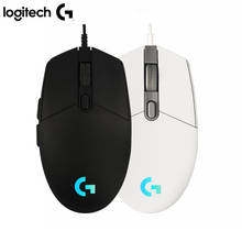 Logitech G102 LIGHTSYNC 2nd Gen RGB Wired Gaming Mouse 8000DPI gaming-grade Sensor 6-button layout programmable 2024 - buy cheap