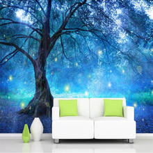 Milofi professional custom 3D wallpaper mural magic mysterious woods forest forest background wall decoration painting wallpaper 2024 - buy cheap