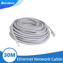 Cable de red Ethernet Cat5 RJ45, 30M, 98 pies, parche para exteriores, cables LAN impermeables para sistema de cámara CCTV POE IP 2024 - compra barato