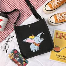 Disney Dumbo Lady Wild Cartoon Canvas Bag Student One Shoulder Messenger Mobile Phone Coin Storage Bag 2024 - buy cheap